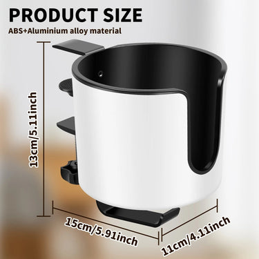 2-in-1 Desk Cup Holder With Headphone Hook And Adjustable Clamp - Image 7