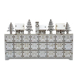 24 Compartments Warm LED Light Ambience Christmas Wooden Advent Calendar - Image 8