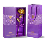24K Gold Dipped Christmas Gold Rose In Gift Box - Image 1