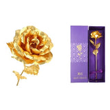 24K Gold Dipped Christmas Gold Rose In Gift Box - Image 2