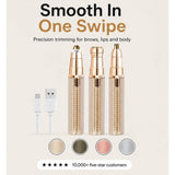 3-in-1 Precision Trimmer For Brows Face & Body With Rounded Micro-Blade Heads - Image 1