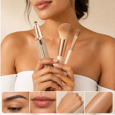 3-in-1 Precision Trimmer For Brows Face & Body With Rounded Micro-Blade Heads - Image 3