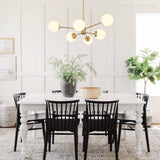 6 8 Mid-Century Globe Chandelier - Image 2