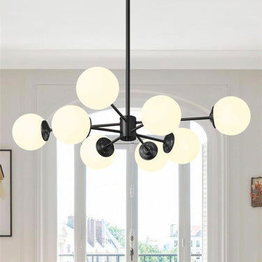 6 8 Mid-Century Globe Chandelier - Image 7