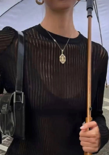 Erika | Women’s Sheer Wool Top | Lightweight 5