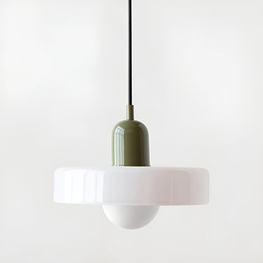 Adjustable Glass Disc Pendant Lamp With Colorful Design - Image 25