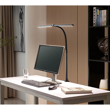 Adjustable Metal Clamp Desk Lamp With Integrated LED Light Bar - Image 3
