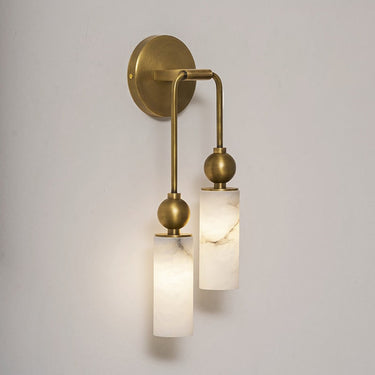 Alabaster Wall Lamp With Cylindrical Shade - Image 3