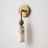 Alabaster Wall Lamp With Cylindrical Shade - Image 4