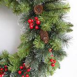Artificial Christmas Wreath For Winter Door Garland Home Decor - Image 3
