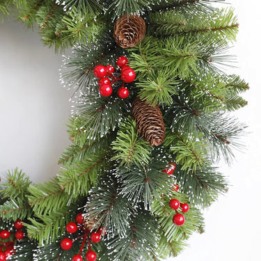 Artificial Christmas Wreath For Winter Door Garland Home Decor - Image 3