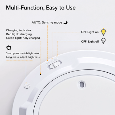 Battery Powered Ceiling Light With Motion Sensor And Remote Control - Image 8