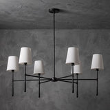 Belcourt Metal Round Chandelier With Fabric Shades - Image 10