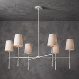 Belcourt Metal Round Chandelier With Fabric Shades - Image 12