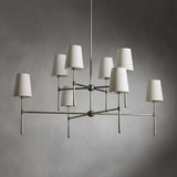 Belcourt Metal Round Chandelier With Fabric Shades - Image 8