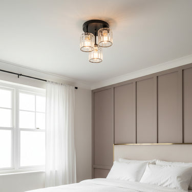 Black K9 Crystal Ceiling Light - Image 1