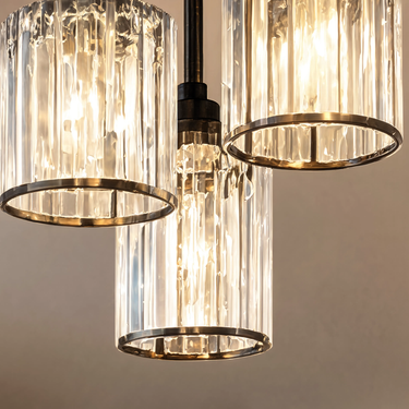 Black K9 Crystal Ceiling Light - Image 2