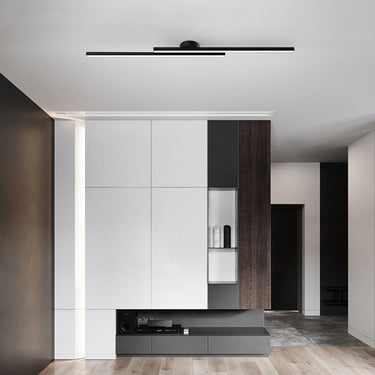 Black Wave Shaped LED Flush Mount Light Non-Dimmable - Image 8