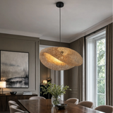 Braided Bamboo Pendant Light With Warm Glow - Image 4