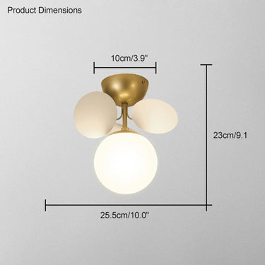 Branching Bubble Chandelier With Milk Glass Shades - Image 21