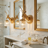 Brass Antler Wall Lamp - Image 4