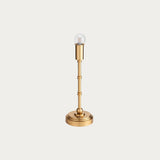 Brushed Aged Brass Rechargeable Table Lamp Base With Touch Dimming - Image 1