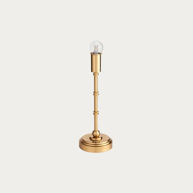 Brushed Aged Brass Rechargeable Table Lamp Base With Touch Dimming - Image 1
