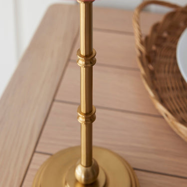 Brushed Aged Brass Rechargeable Table Lamp Base With Touch Dimming - Image 3