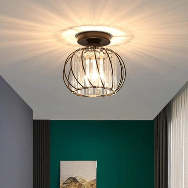 Cage Ceiling Light With Crystal Rods - Image 2