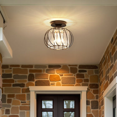 Cage Ceiling Light With Crystal Rods - Image 4