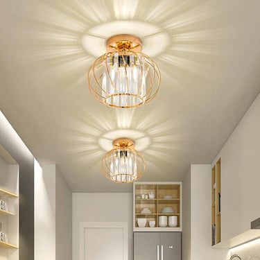 Cage Ceiling Light With Crystal Rods - Image 6