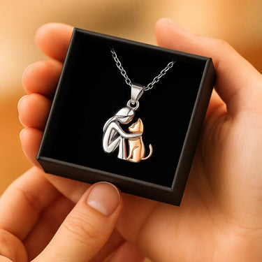 Cat Necklace For Cat Lovers Stainless Steel Beth Cat-Inspired Collar Design - Image 5
