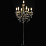 Chandelier Floor Lamp With Crystal Strands And Remote Control - Image 1