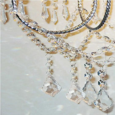 Chandelier Floor Lamp With Crystal Strands And Remote Control - Image 5