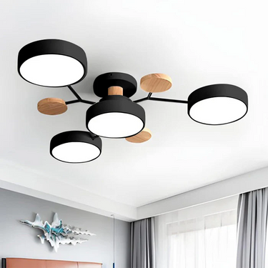 Charlie Contemporary Round Iron Chandelier - Image 14