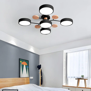 Charlie Contemporary Round Iron Chandelier - Image 15