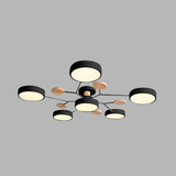 Charlie Contemporary Round Iron Chandelier - Image 17