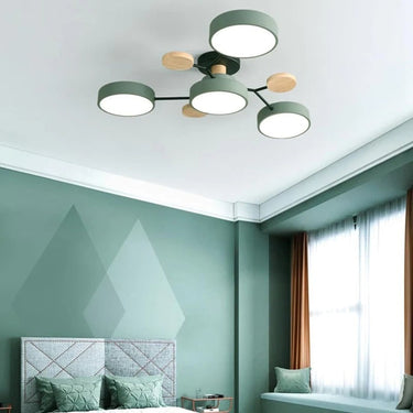 Charlie Contemporary Round Iron Chandelier - Image 2