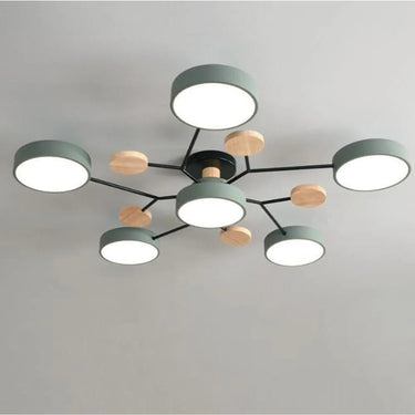 Charlie Contemporary Round Iron Chandelier - Image 4