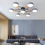 Charlie Contemporary Round Iron Chandelier - Image 8