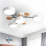 Charlie Contemporary Round Iron Chandelier - Image 9