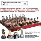 Chess Set With Folding Board Solid 52 X 52 - Image 2