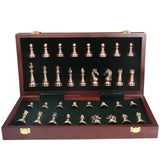Chess Set With Solid Wood Folding Board And Large Pieces - Image 2