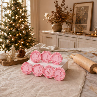Christmas Cookie Stamp Set 3D Embossing Press For Bakery-Style Cookies 9 Festive Designs - Image 6