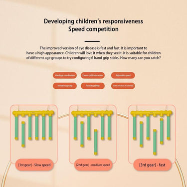 Christmas Reaction Training Toy With 3-Speed Catching Sticks Game For Kids - Image 3