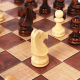 Christmas Travel Chess Set 3-in-1 Wooden Board Game With Backgammon And Checkers Foldable - Image 7