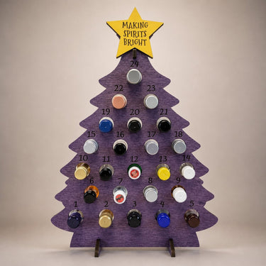 Christmas Tree Bottle Advent Calendar With 24 Compartments - Image 2