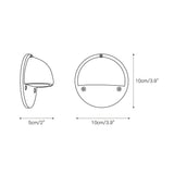 Circular Wall-Mounted Hardy Wall Lamp - Image 3