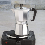 Classic Stovetop Moka Pot For Italian And Cuban Café Brewing - Image 4
