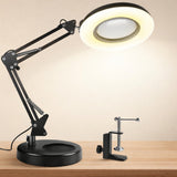 Clear Glass Magnifying Lamp With LED Reading Light - Image 1